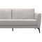 Armen Living Hope Contemporary Sofa in Genuine Dove Gray Leather with Black Metal Legs LCHP3GR - alternate 4